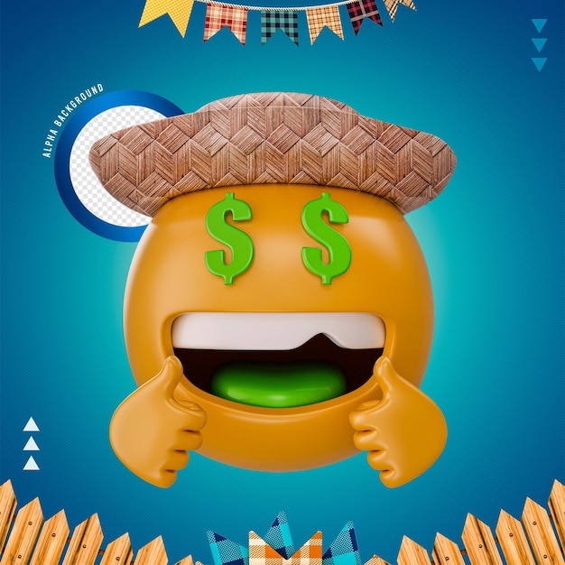 PSD emoji sao joão