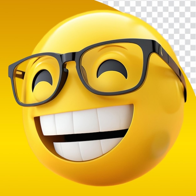 Emoji sorridenti con gli occhiali