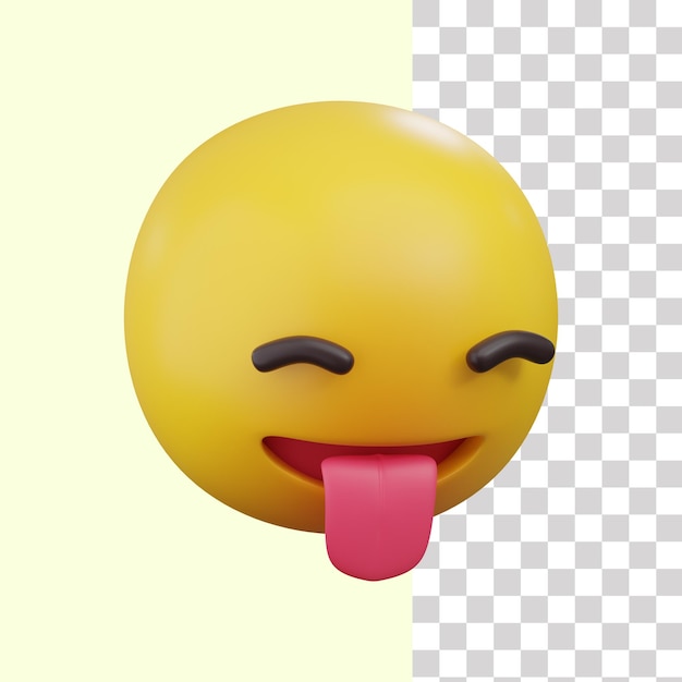 Emoji Togue em 3D