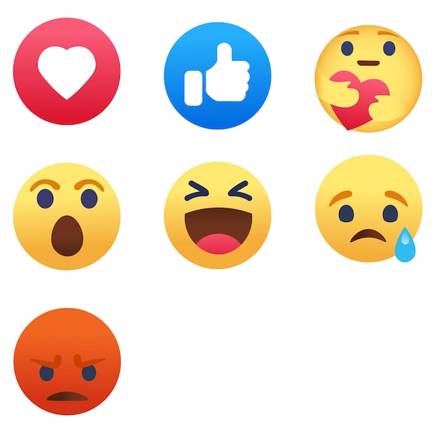 Emoji-Vektor für soziale Medien