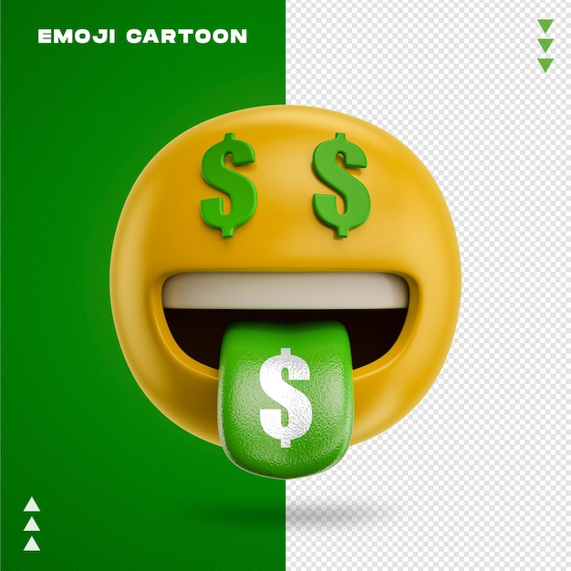 emoji visage argent