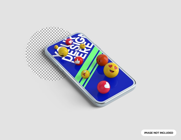 emojis 3D sur l'écran du téléphone