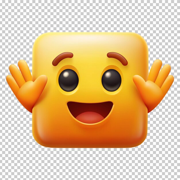 Des Emojis Carrés Avec Des Mains Expressives