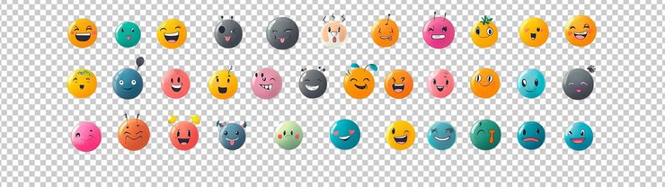 PSD des emojis flottants