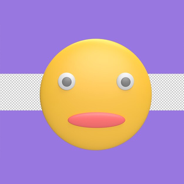 Emoticon 3d icono modelo dibujos animados estilo concepto render ilustración