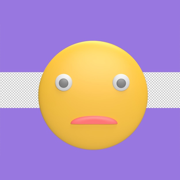 Emoticon 3D-Symbol Modell Cartoon Stil Konzept rendern Illustration