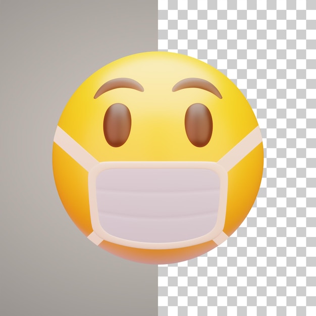 Emoticon de ilustração 3d