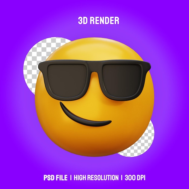 PSD emoticons de renderização 3d