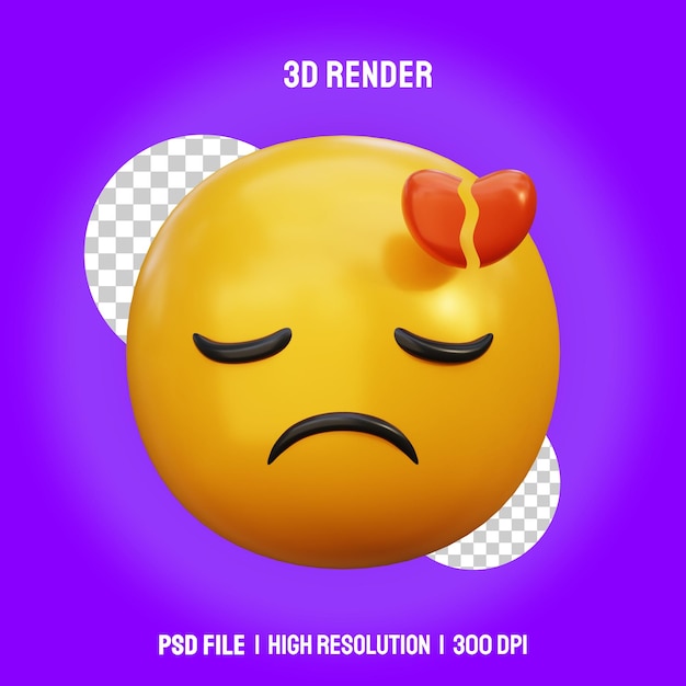 PSD emoticons de renderização 3d