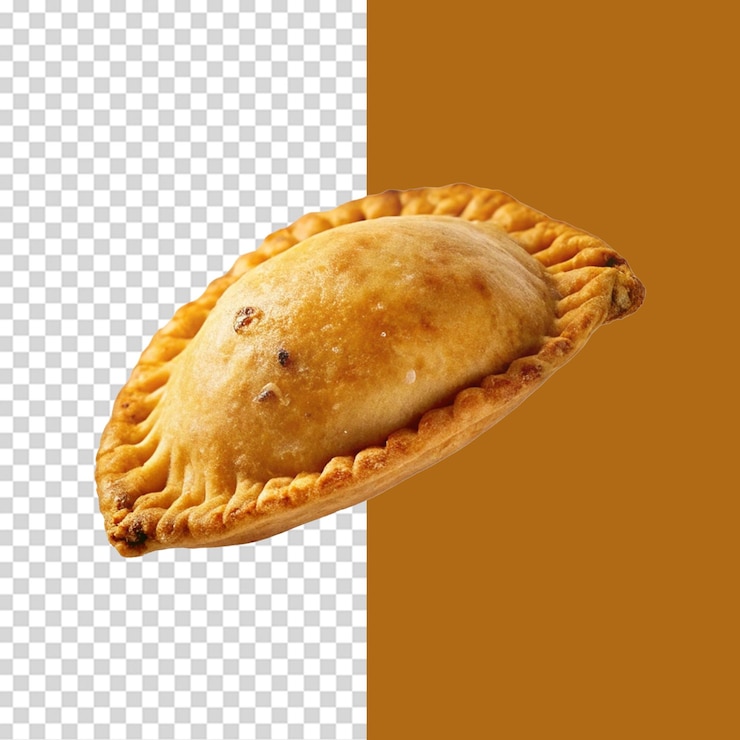 PSD empanada caindo isolada em fundo transparente