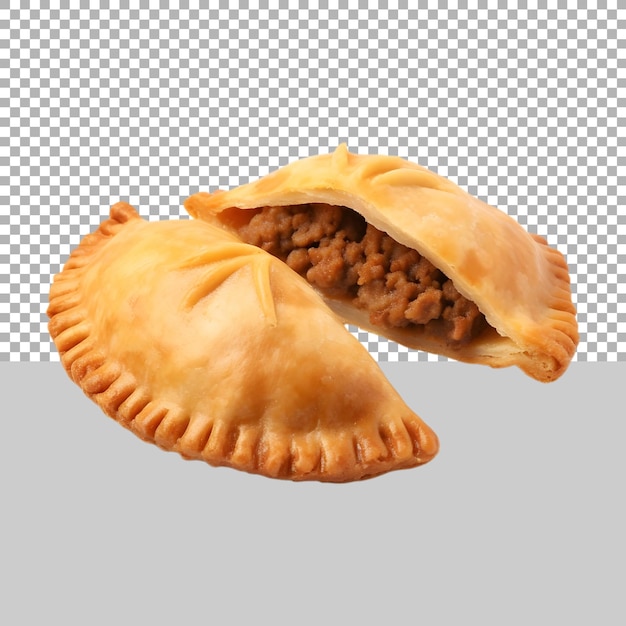 Empanada sobre fondo transparente generada por ai