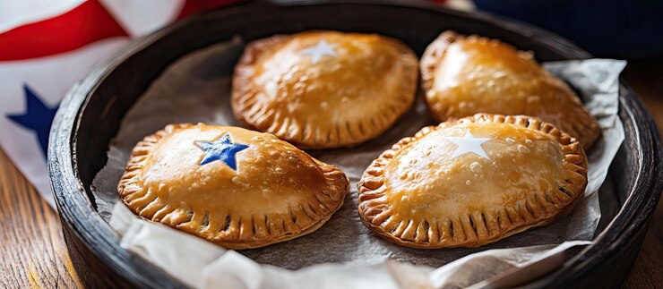 PSD empanadas patrióticas con estrellas
