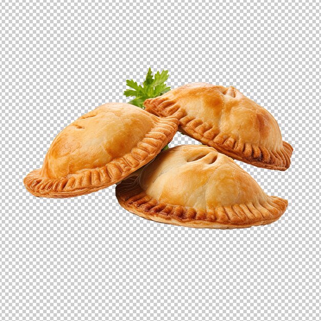 Empanadas su uno sfondo bianco