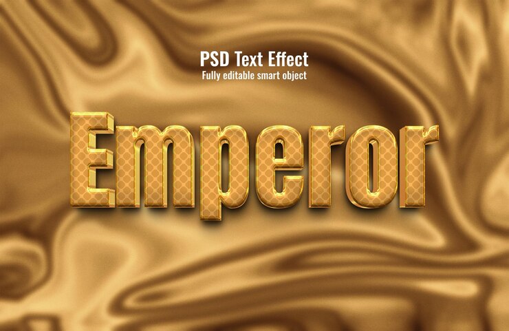 PSD emperor text style effect