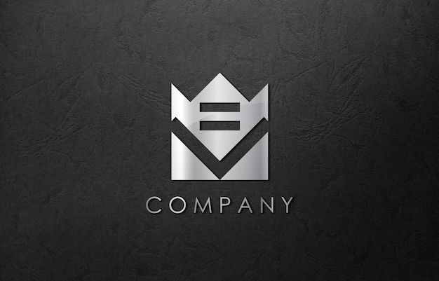 Empresa de negocios de maqueta de logotipo 3d