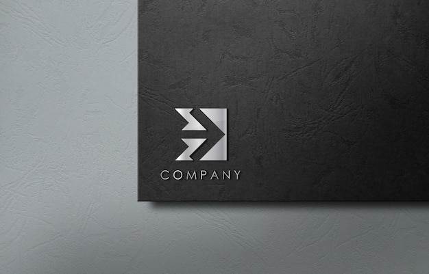 Empresa de negocios de maqueta de logotipo 3d
