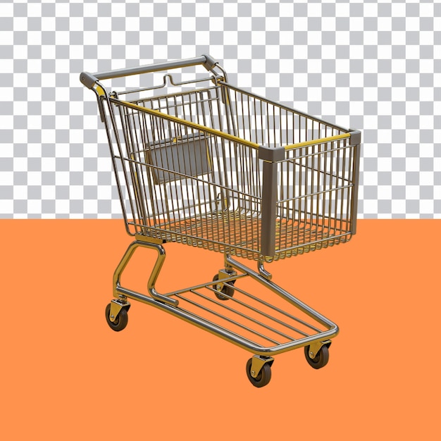 Empty Shopping Cart isolated