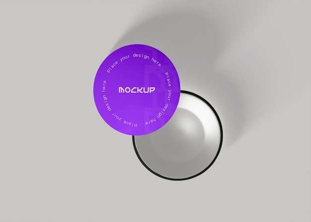 Enamel-Pin-Abzeichen-Mockup für Waren und Markenanzeigen