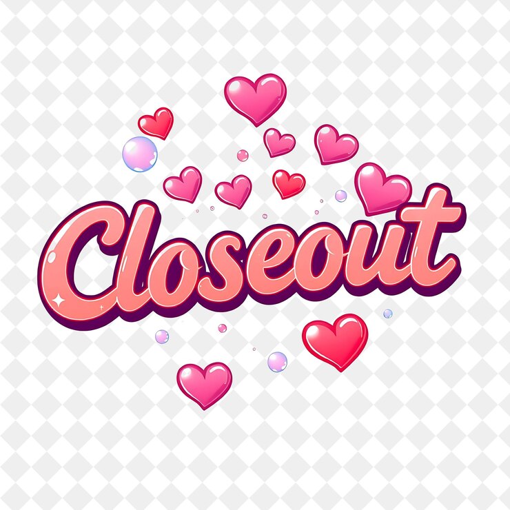 PSD encantador texto de cerca con burbujas brillantes y corazones lindos el texto es audaz y lúdico con thi