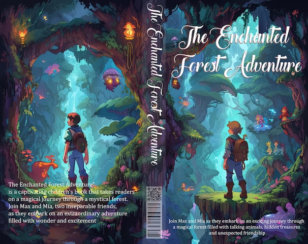 PSD enchanted adventures fesselnder einband für das kinderbuchset