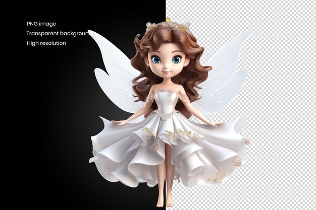 PSD enchanting 3d fairy tale cute fairy