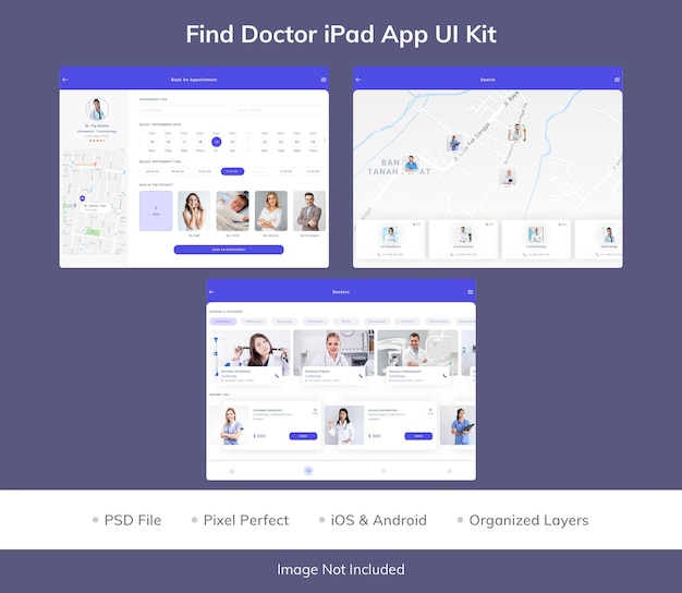 Encontre doctor ipad app ui kit