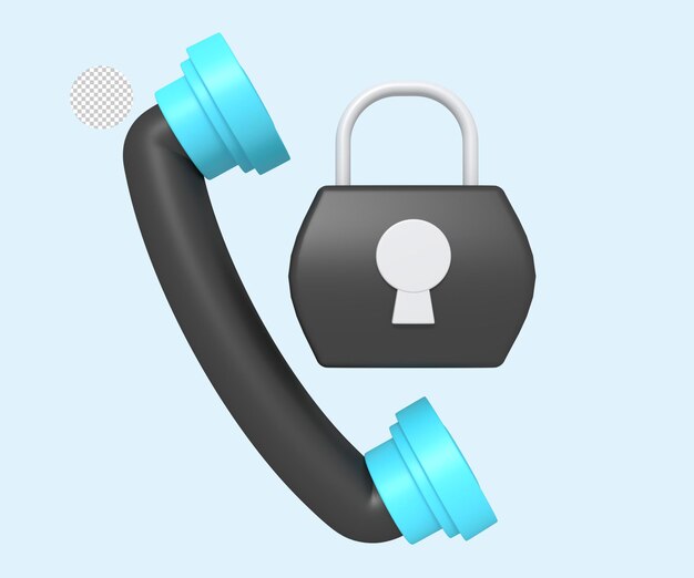 encriptación de seguridad de bloqueo de llamada