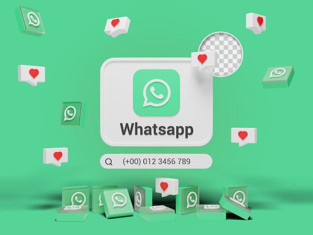 Endereço de perfil de mídia social no whatsapp