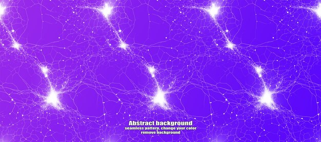 endless seamless lightning and star abstraction with isolated texture colorful background