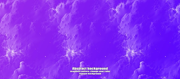 Endless Seamless lightning and star abstraction with Isolated Texture Colorful Background