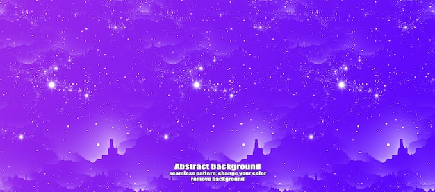 endless seamless lightning and star abstraction with isolated texture colorful background