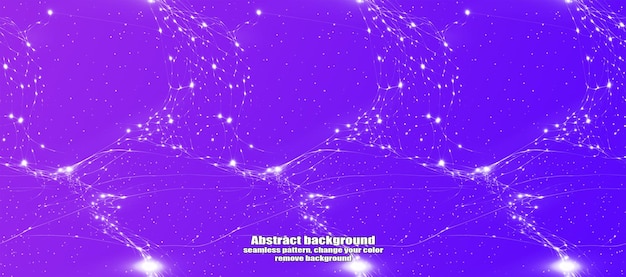 endless seamless lightning and star abstraction with isolated texture colorful background