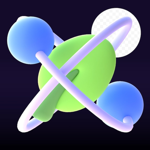 Energía en render 3d para presentación web de activos gráficos u otros