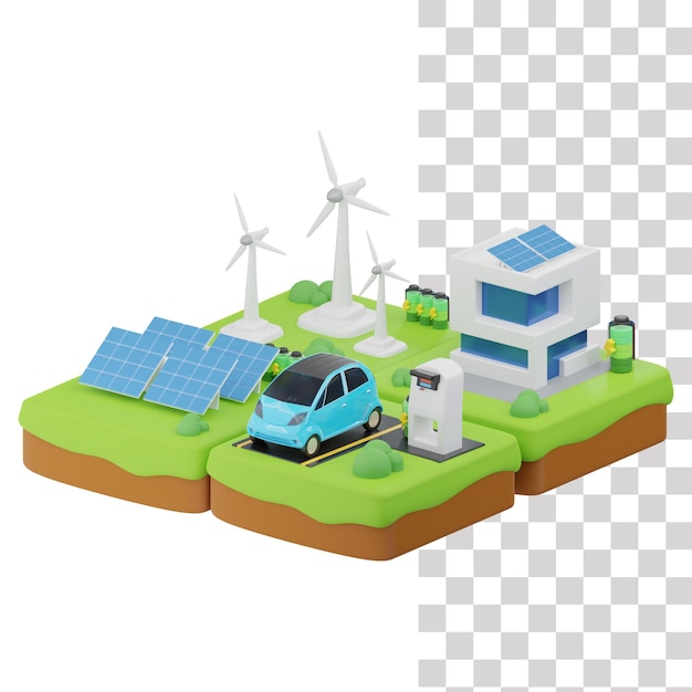 PSD energia solar, uma estação de energia solar, energia verde, energia verde, energia verde png clipart