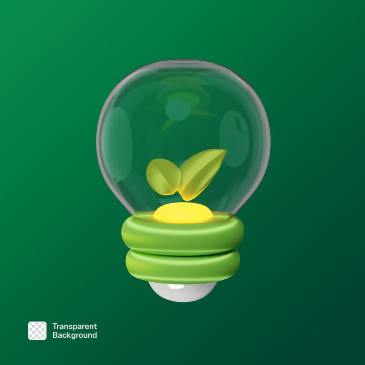 PSD energy environment 3d icon png template
