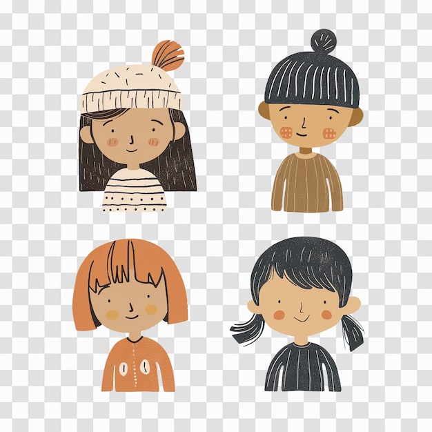 Des enfants divers Clipart Avatars