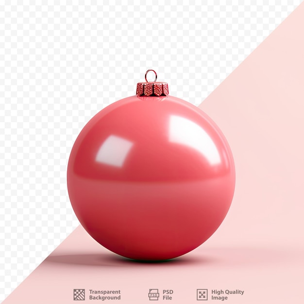 Enfeite de natal com fundo transparente