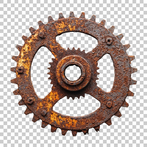Engins vieillis et corrosés avec une rouille importante et une surface à texture rugueuse