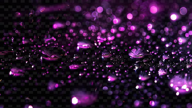 PSD enigmatic glowing aura rain with glowing energy and purple p png neon light effect y2k collection