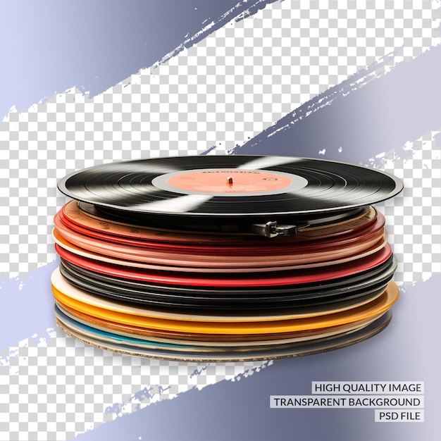 PSD enregistrement vinyle 3d 3d png clipart arrière-plan isolé transparent