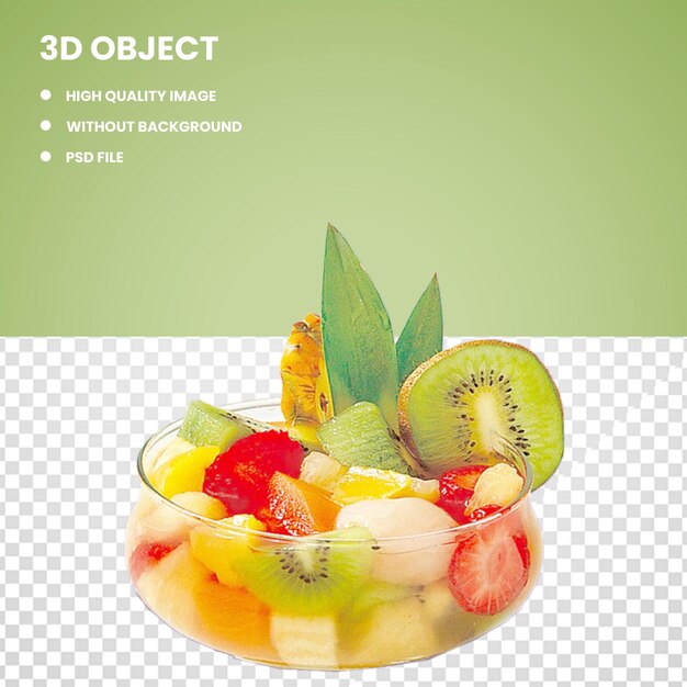 PSD ensalada de esplendor de verano 3d