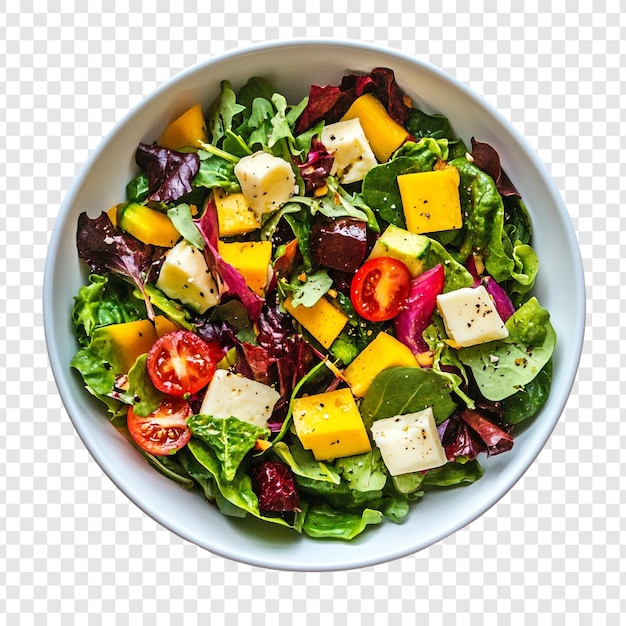 Ensalada fresca con mango y queso feta