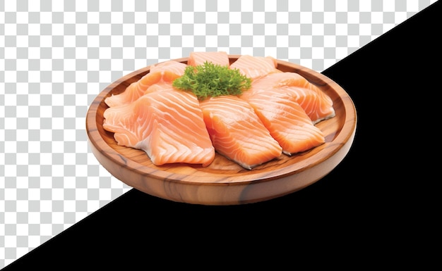ensalada de pescado de salmón libre con fondo pn y psd