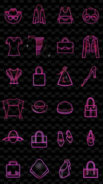 un ensemble d'articles différents pour la mode et la mode