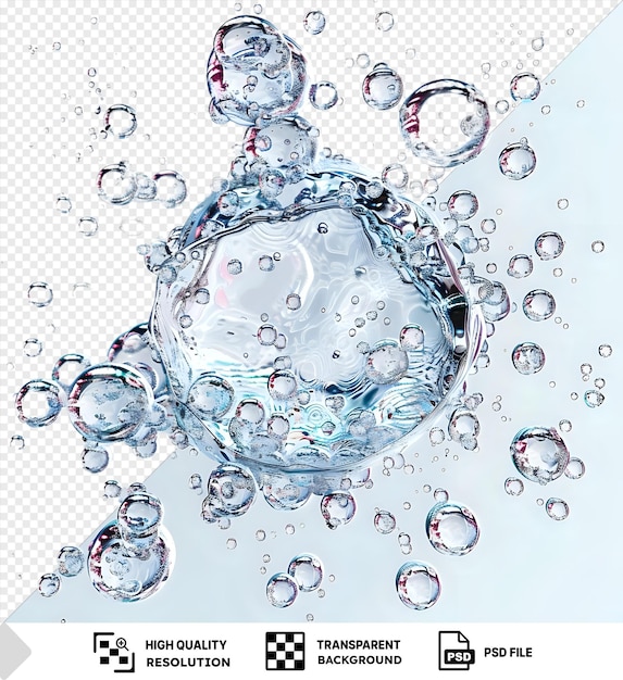 PSD ensemble de collecte transparent de bulles d'eau png clipart png