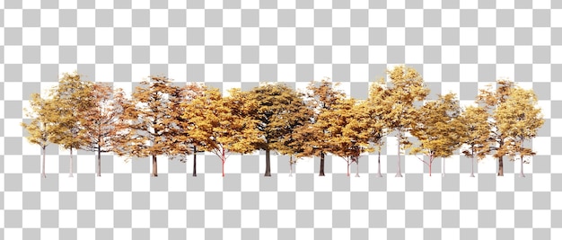 Ensemble de découpe d'illustration d'arbre d'automne