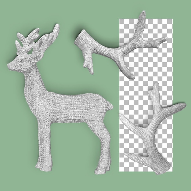 Ensemble de figurine de cerf pour la décoration de Noël