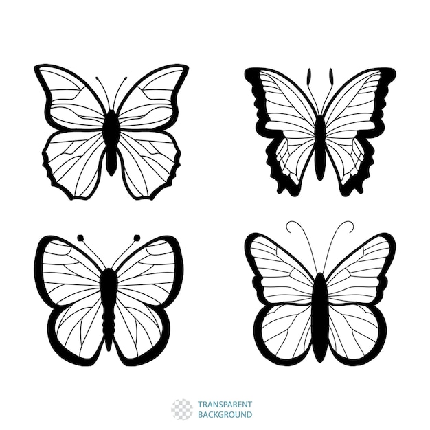 Un ensemble de papillons avec les mots "fond irrésistible" sur le fond.