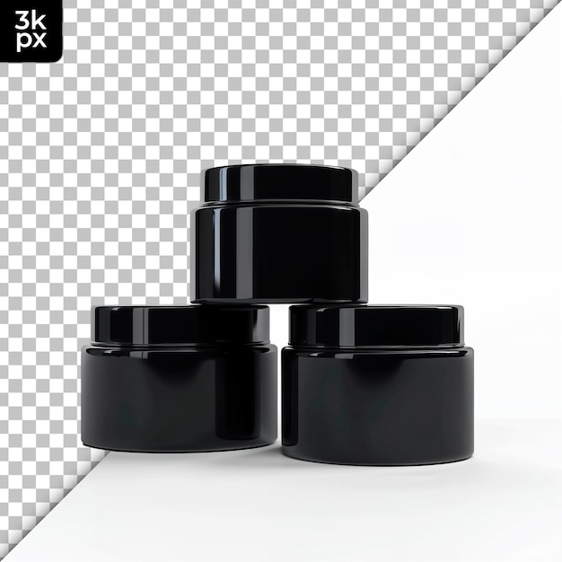 PSD un ensemble de récipients noirs avec un fond blanc et une boîte noire avec les lettres x - p