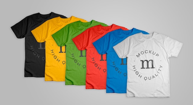 Ensemble De T-shirts De Couleur